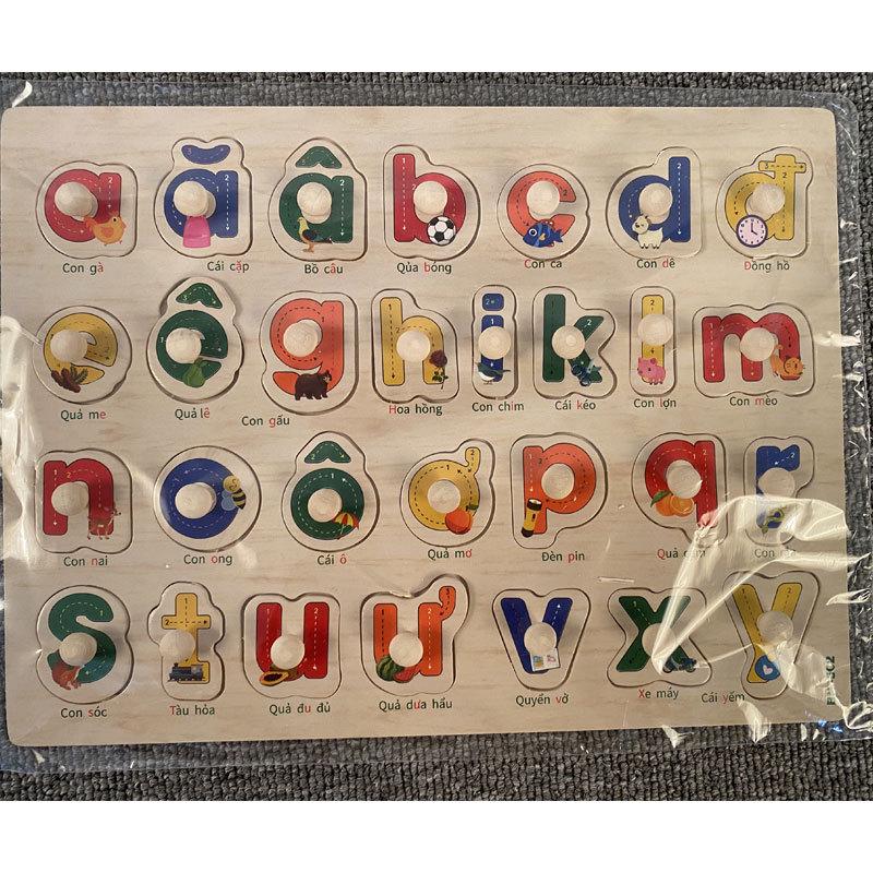 Mushroom Peg Montessori Wooden Puzzle: Letters, Numbers, Fruits & Shapes for Early Learning