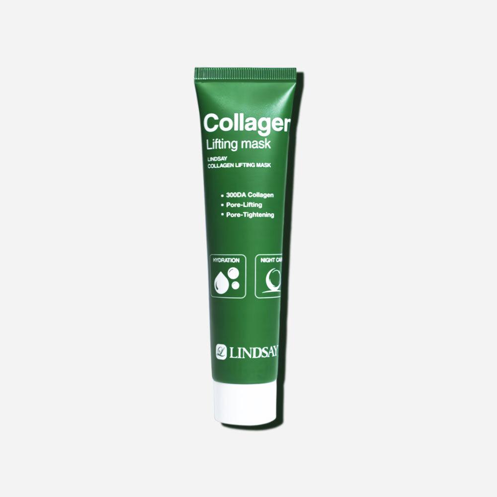 LINDSAY Collagen Lifting Wrapping Mask + Silicone Pack Brush