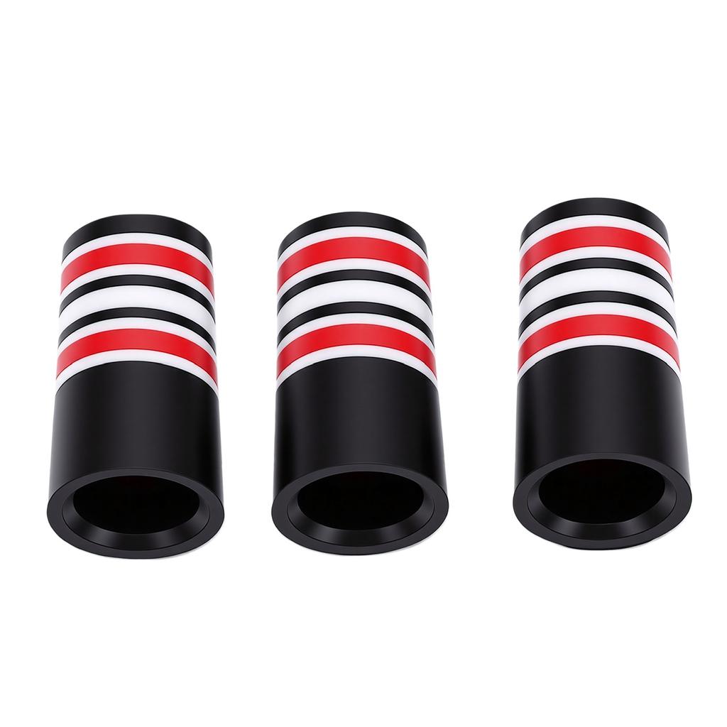 3 Pcs Club Ferrules Water Proof CAP Plastic Universal Multi Rings Club Tapered Ferrules Red