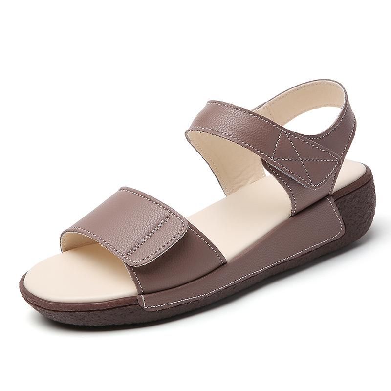 Fashion 2025 Summer New Roman Sandals Womens Comfortable Soft-Soled Casual Shoes Wedge Heel Platform Sandals Womens Large Size 35-43