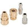High Pressure Washer Coupler 1/4 Inch Copper Quick Connect Fittings Male Thread Accessories Garden Hose Tap Connector Adaptor