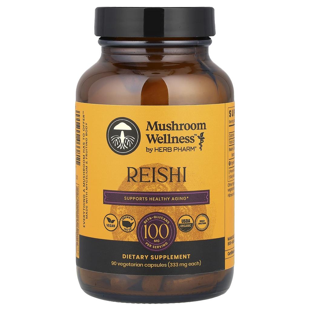 Mushroom Wellness™, Reishi Mushroom, Veggie Caps, 90 Capsules (333Mg per Capsule)