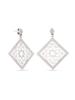 Kicky and Perky 925 Sterling Silver Textured Jali Pattern Dangle Earring Jewelry for Women