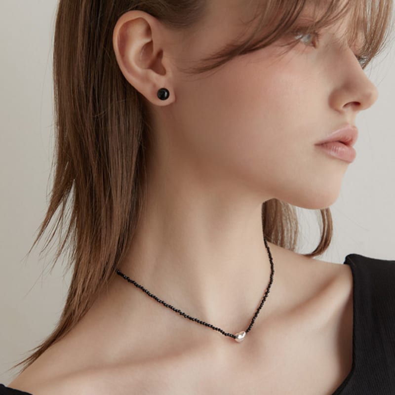 Tatiana (925 Silver) Sweet Heart Bead Necklace NZ2135