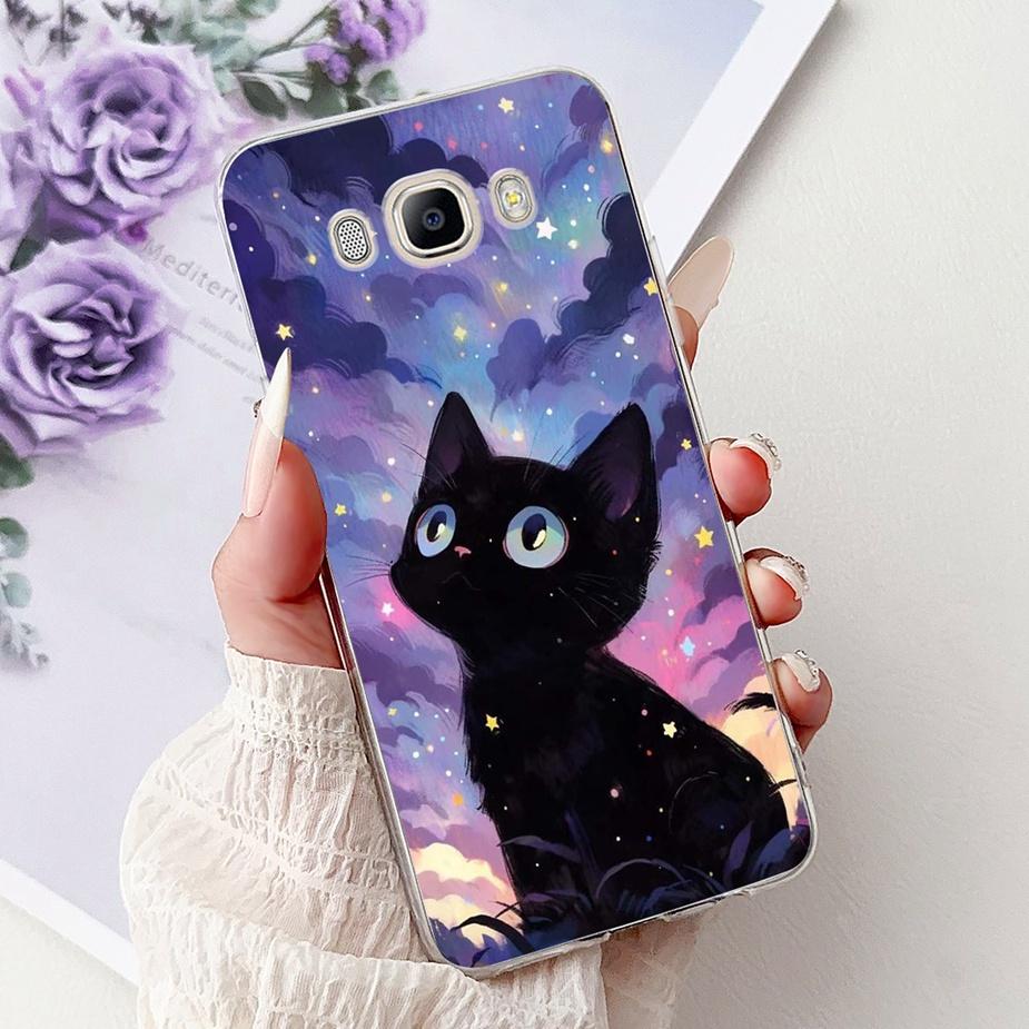 For Samsung Galaxy J5 2016 Case SM-J510F New Luxury Painted Cover Soft Silicone Phone Case For Samsung J3 J5 J7 2016 Fundas Capa