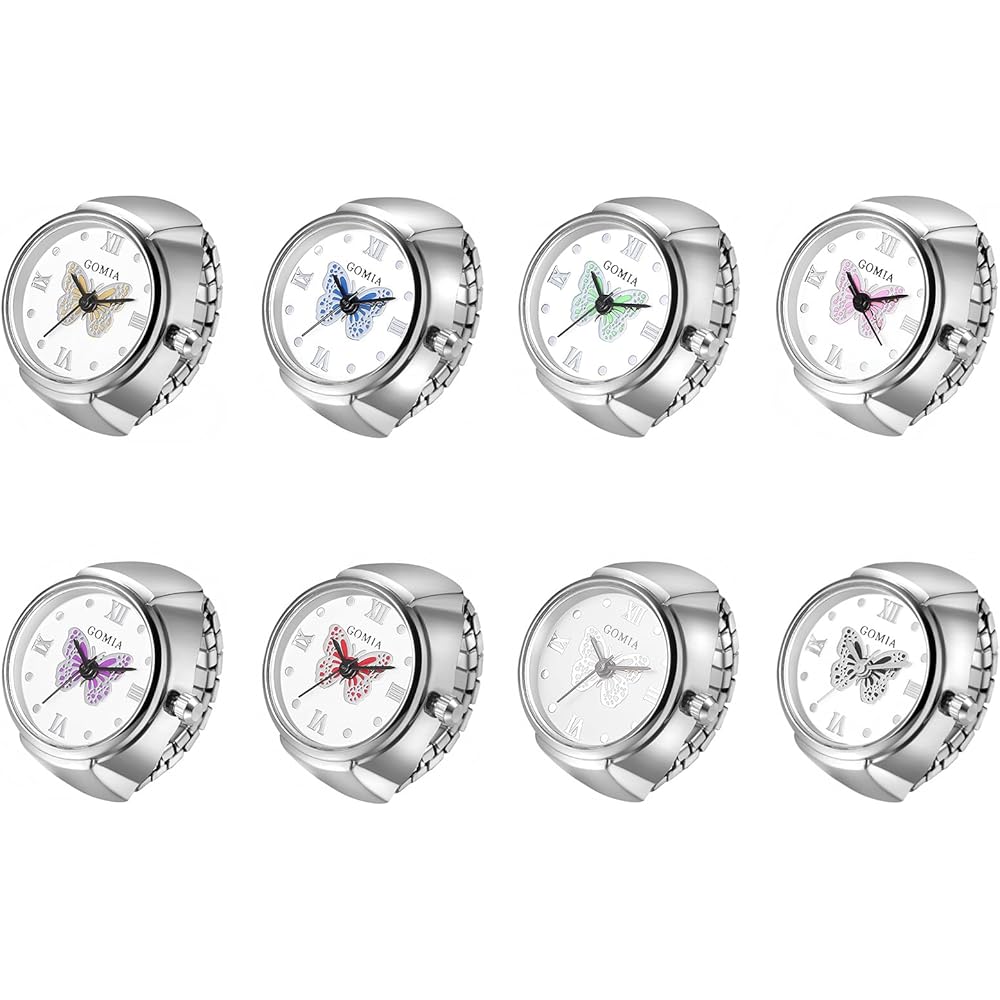 Silver Analog Ring Watch Waterproof Free Size Women s Jewelry
