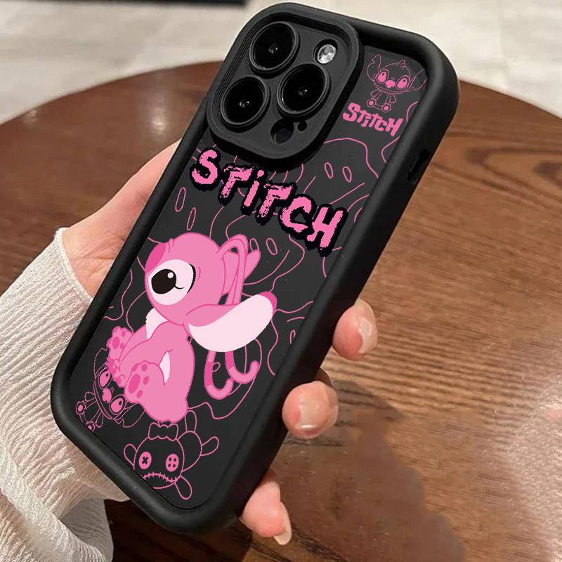 Angel Stitch Cartoon Phone Case For iPhone 17E 11 12 13 14 15 16 17 Pro Max Fundas 17 Air Plus 16e 13 Mini Silicone Back Cover