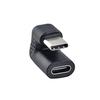 Type-C Adaptor Convenient PVC U-shaped Angled Stable Transmission Type C Male-to-Female Connector