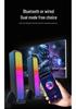 RGB Desktop Bluetooth Speaker with Subwoofer and Wired Connectivity