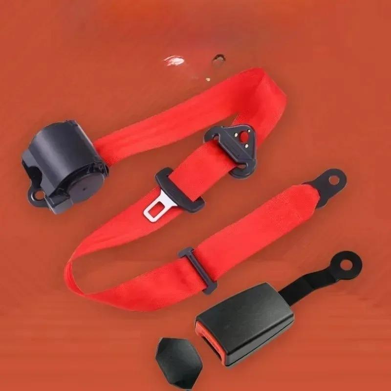 Universal 3 Point for Car Seat Belt Driver Safety Belt Auto SafetyBelt Adjuster Shoulder Emergency Lock Retractable