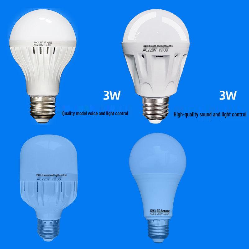 Voice-Activated LED Bulb with Sound and Light Control for Corridors and Halls Premium Sound & Light Control (2-Year Warranty)