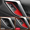 For Nissan GTR R35 2009-2015 Carbon Fiber Car Window Switch Lifter Door Lock Buttons Panel Cover Decoration Sticke Accessories