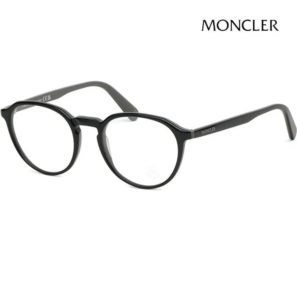 Moncler Eyeglass Frames ML5144 001 Men s & Women s Lightweight Thin Horn-rimmed