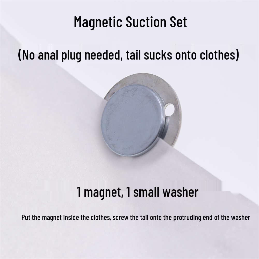 Silicone Detachable Tail Excluding Diamond Screw Anal Plug Accessory