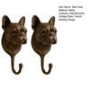 French Bulldog Wall Hook Dog Shaped Decorative Key Hanger Vintage Bulldog Figurine Wall Mounted Hook for Belts Hats Bags Towels Home Office Entryway