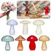 New Hydroponic Flower Bottle Mushroom Transparent Aromatherapy Bottle Glass Home Decoration Flower