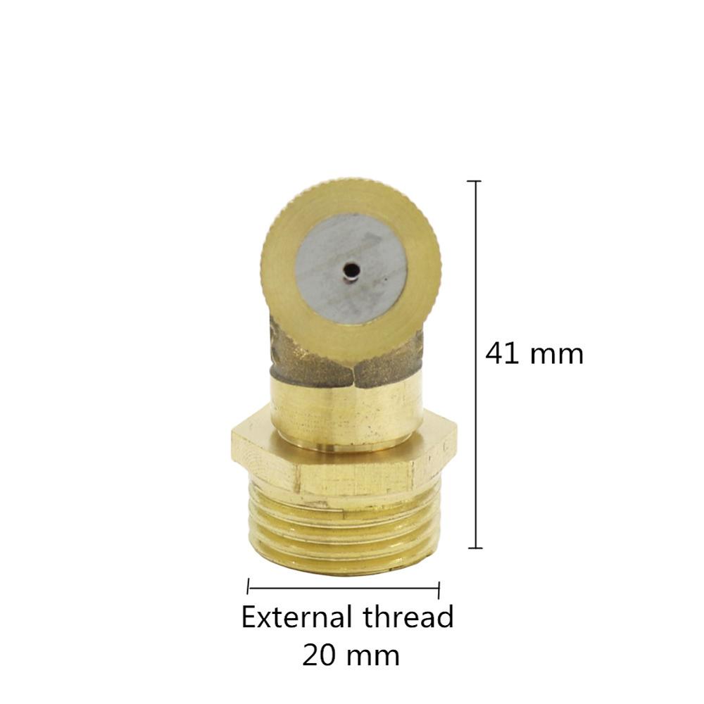 1/2" Misting Nozzle Brass Atomizing Spray Fitting Nebulizer Hose Connector Water Sprinklers Heads Adjustable Garden Irrigation