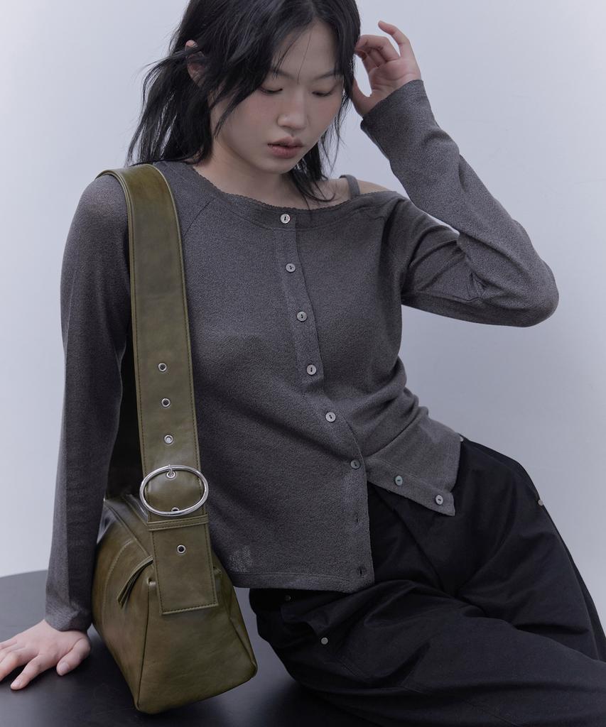 Haveawhale Buckle Two-Way Bag (Kh)
