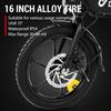 Electric Bike DYU A1F Pro 16" 250W Motor 7.5AH Max Range 60Km Load 120Kg Black