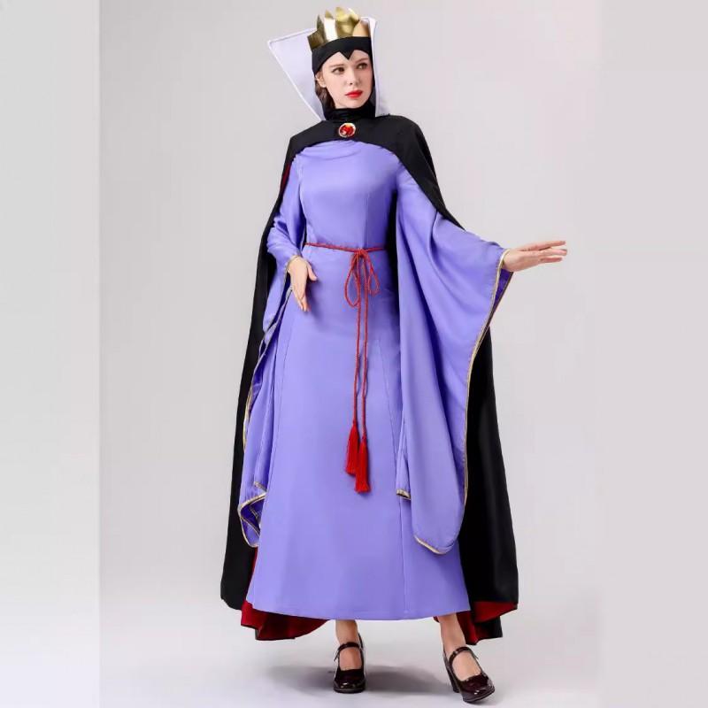 Halloween Fairy Tale Snow White Cosplay Costume Evil Queen Stage Performance Outfit Women