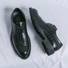 Classic Brand Men's Brogue Shoes Lace Up Massage Soles Men's Oxford Shoes Versatile Leather Business Shoes Free Delivery