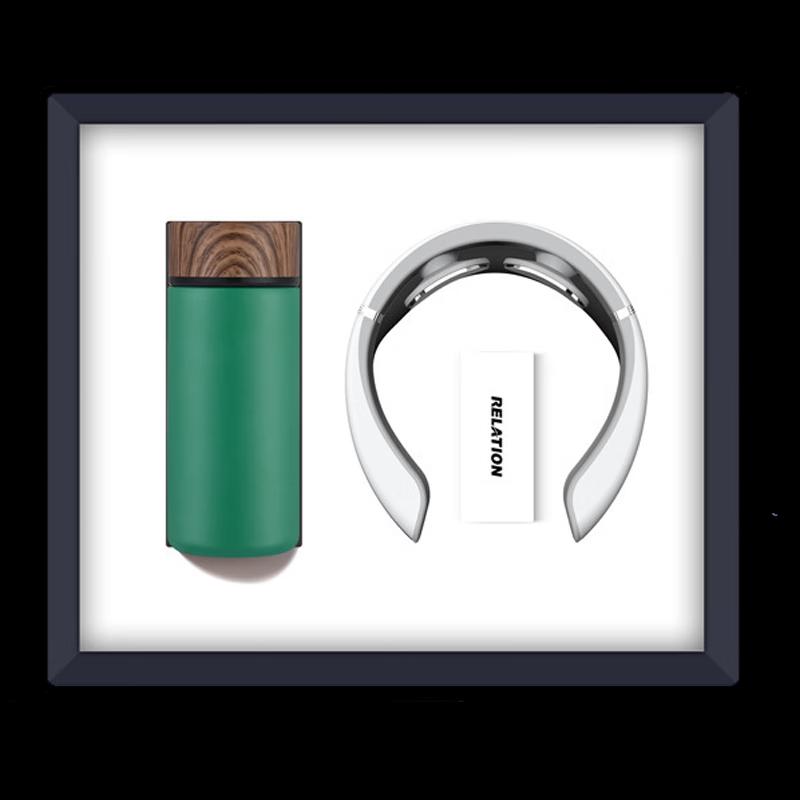 Smart Thermos Cup & Neck Massager Gift Set
