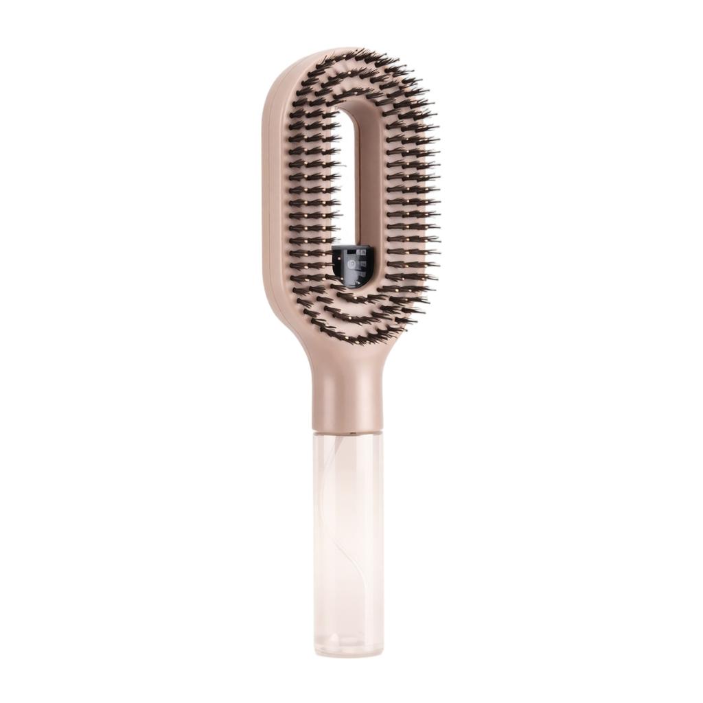 Spray Hairbrush with Handle Press Water Spray Comb for Scalp Massage and Flyaway Hair Control Suitable for Wet and Dry Hair Styling