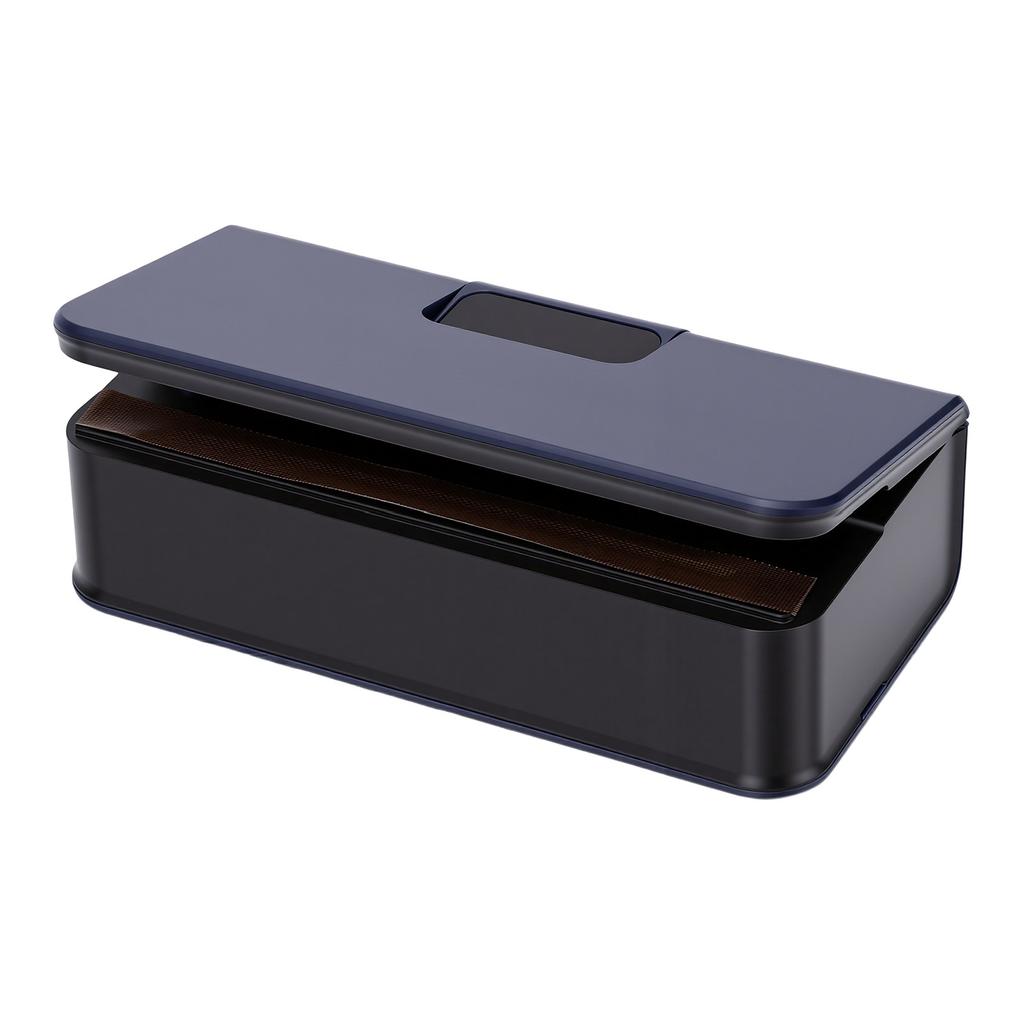 Mini Bag Sealer Concealed Cutter Magnetic Back 6 Adjustable Heat Settings LED Display Portable Bag Sealer Blue