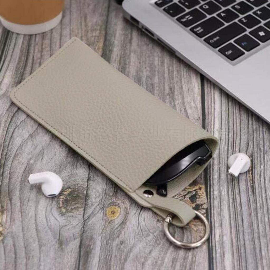 Women Men Eyeglass Case Portable Leather Soft Holder Pocket Cases Slim Travel Pouch for Sunglasses Eyeglasses Readers
