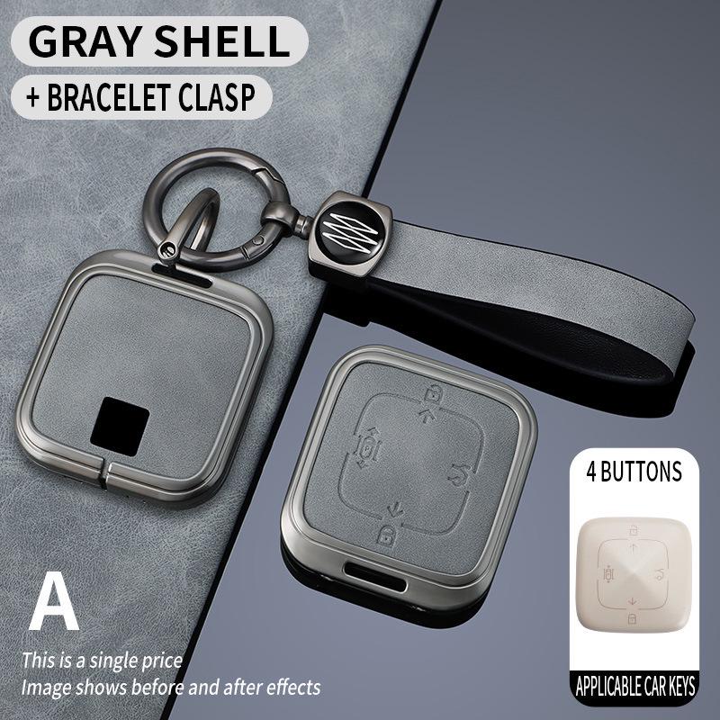 Zeekr 001/009/X Car Key Cover with Buckle - Unisex Protection Sleeve