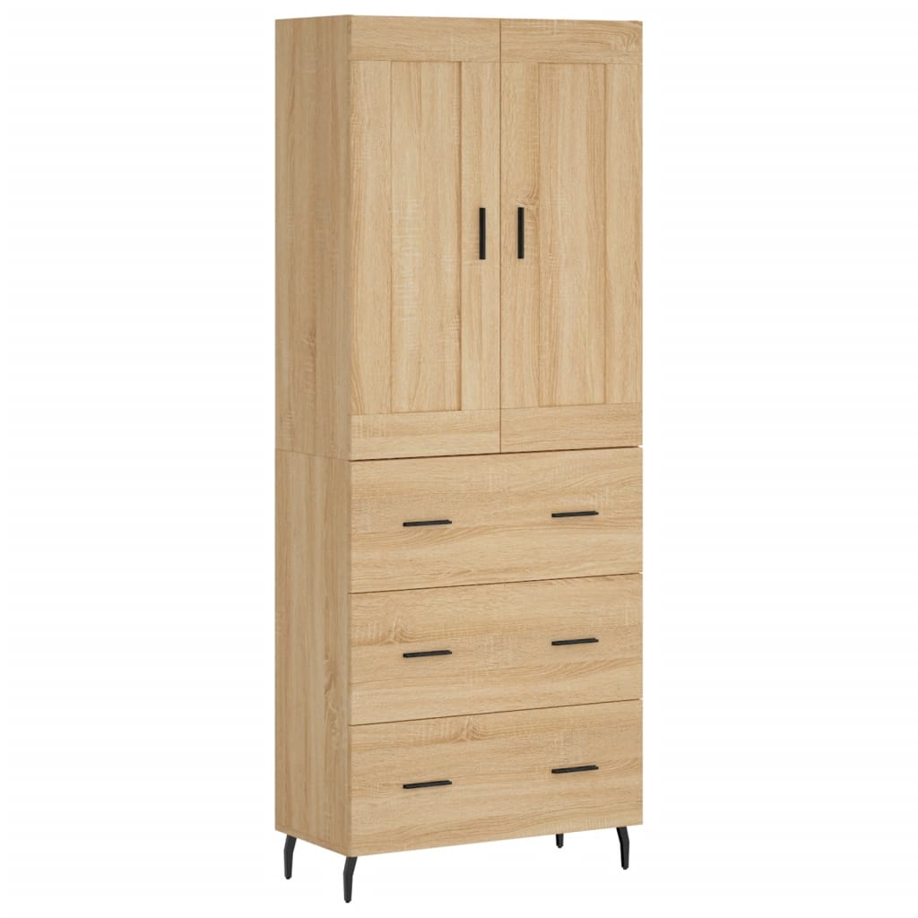 Highboard Sonoma Oak 69.5 x 34 x 180 cm Particleboard
