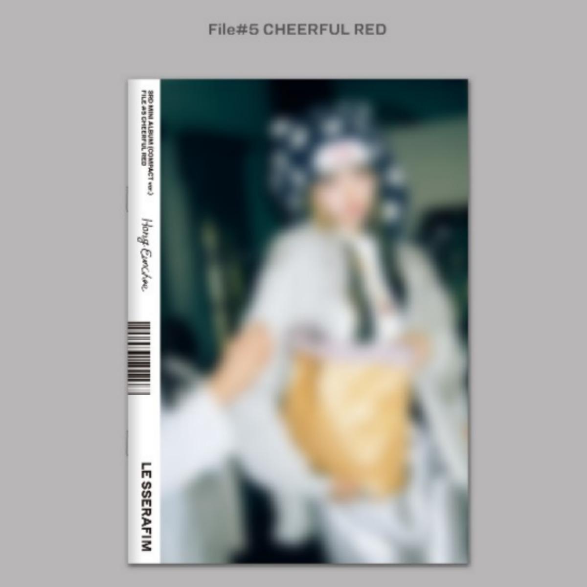 

[Weverse] LE SSERAFIM - EASY / 3rd Mini Album (КОМПАКТ вер.) File#5 CHEERFUL RED