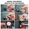 Universelles UTV Stoßdämpfer Stickstoff Füllnadel Werkzeug Luftpumpe Manometer für Yamaha Raptor YFZ Polaris RZR Can-Am X3 Honda TRX