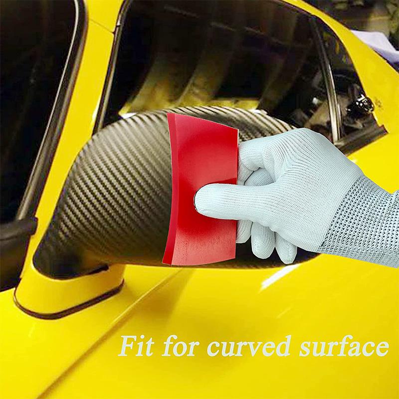 1pcs Mini Rubber Squeegee Blade Screen Printing Blade Replacement for Cleaning Glass Car Window Film Installation Applicator