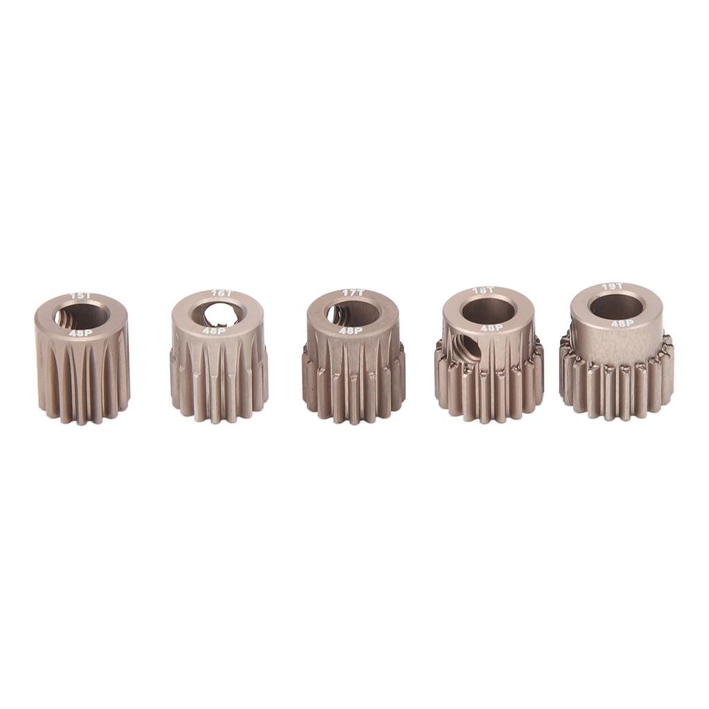 48DP Pinion Motor Gear 15T 16T 17T 18T 19T Stable Operation 7075 Aluminium Alloy for 1/10 RC Model 5mm Shaft