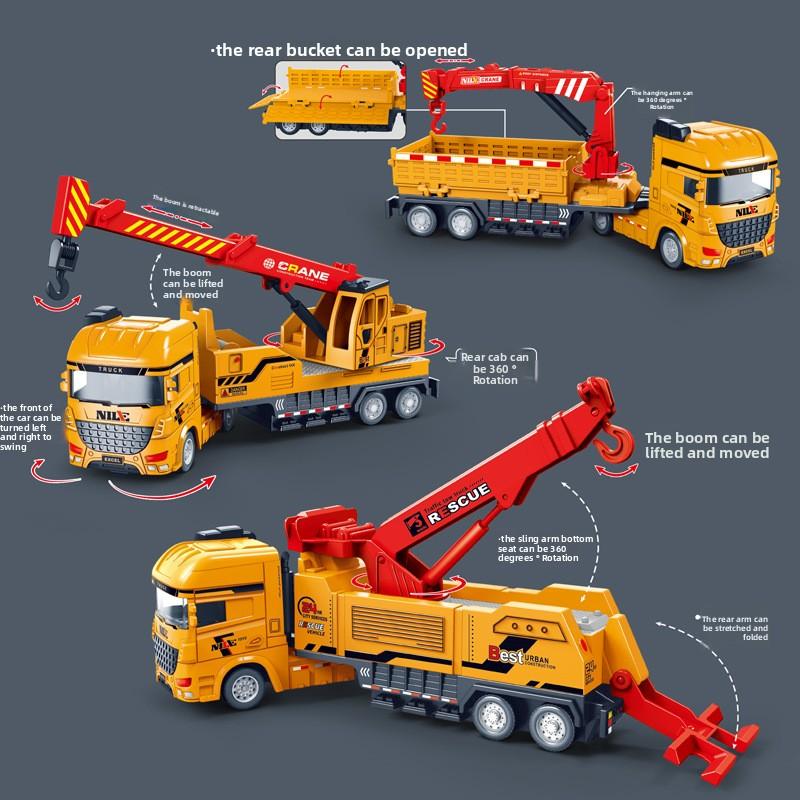Plastic Rescue Engineering Vehicle Toy With Inertia Drive For Kids Development