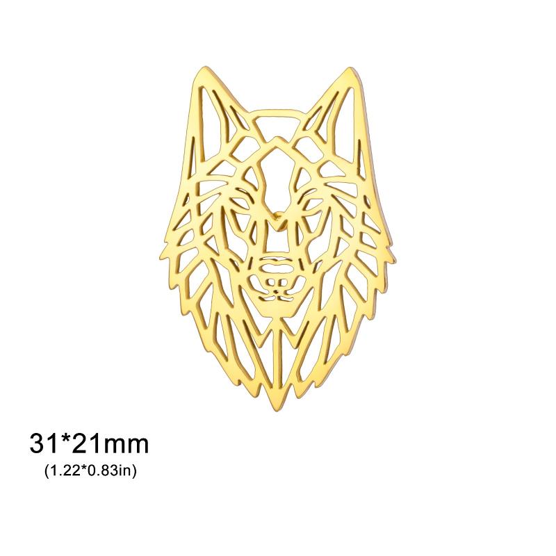 Stainless Steel Spiral Swirl Maze Wolf Head Pins Brooch For Women Men Geometric Suit Collar Badges Jewelry 2026 Trendy Gift