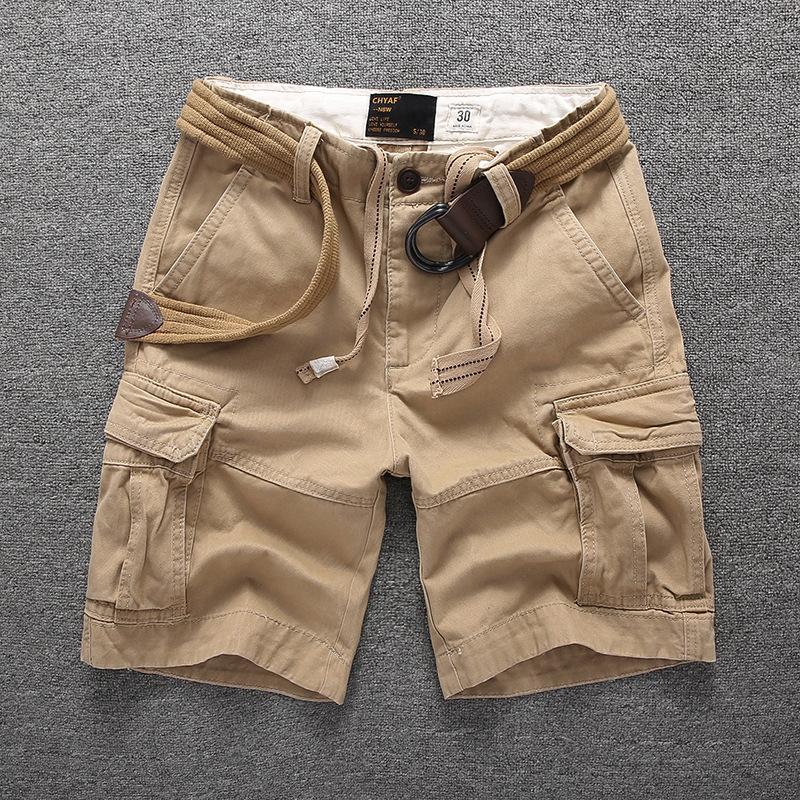 New Summer Casual Shorts, Cotton Loose Camouflage Work Pants, Men's and Youth Straight Leg Men's Pants