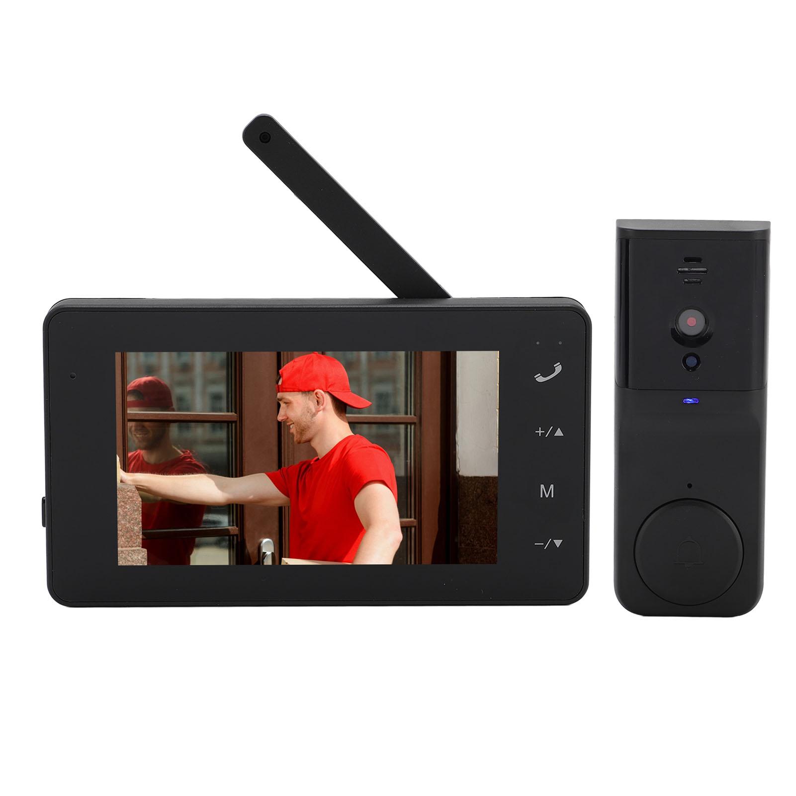 

Беспроводная система видеодомофона 1080P Видеодомофон Камера с 4,3-дюймовым дисплеем 2-сторонняя