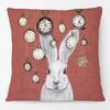 European Retro Vintage Chic Animals Cushion Covers Deer Fox Bear Penguin Rabbit Print Decorative Pillow Case