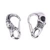Sleutelhanger Schedel Heavy Duty Roestvrij Staal Gotische Karabijnhaak Clips Lanyards Vergrendelend Punk Stijl Sleutelhanger Hanger