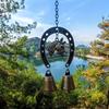 Vintage Retro Wind Chimes Horse-Shaped Courtyard Hanging Ornament Outdoor Wind Chimes  New Year