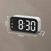 Cyfrowy budzik z kontrolą głosową, temperatura, podwójne alarmy, funkcja drzemki, zegar stołowy, 3 poziomy regulacji jasności, zegar LED 12/24H