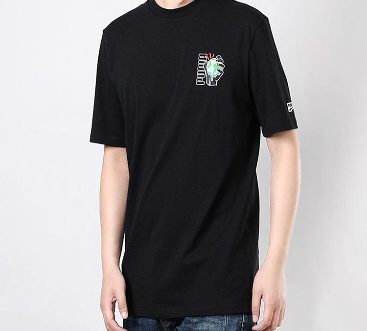Puma Set-in Sleeve T-Shirt Men's Black 599181-01