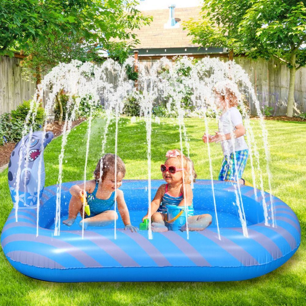 

Мультяшный надувной брызговик в виде акулы, милый детский бассейн для мальчиков