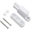 Window Sash Lock, Aluminum Alloy T Type Sliding Window Latch, Great Performance Durable Proof Safety Lock for Home Child Security(white)