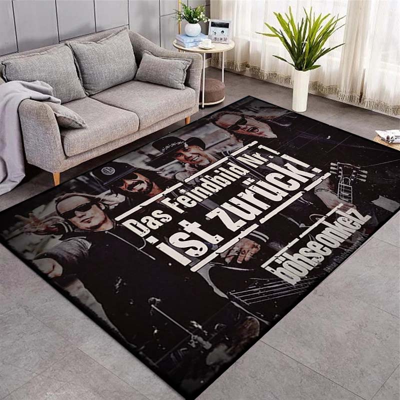 Böhse Onkelz Die Familie Vintage Print Rug Rock Band Floor Carpet
