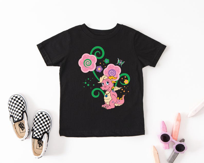 Cassie Dragon Tales Toddler Size Vintage Inspired Graphic T-Shirt 120