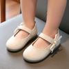 Children Round Toe Ballet Flat Shoes with Adjustable Strap and Decorative Bow Slip On Lightweight Comfortable Soft Sole Casual Footwear