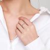 Tancise Classic 925 Sterling Silver  Zircon Ring Ladies Jewelry Wedding Promise Party Gift